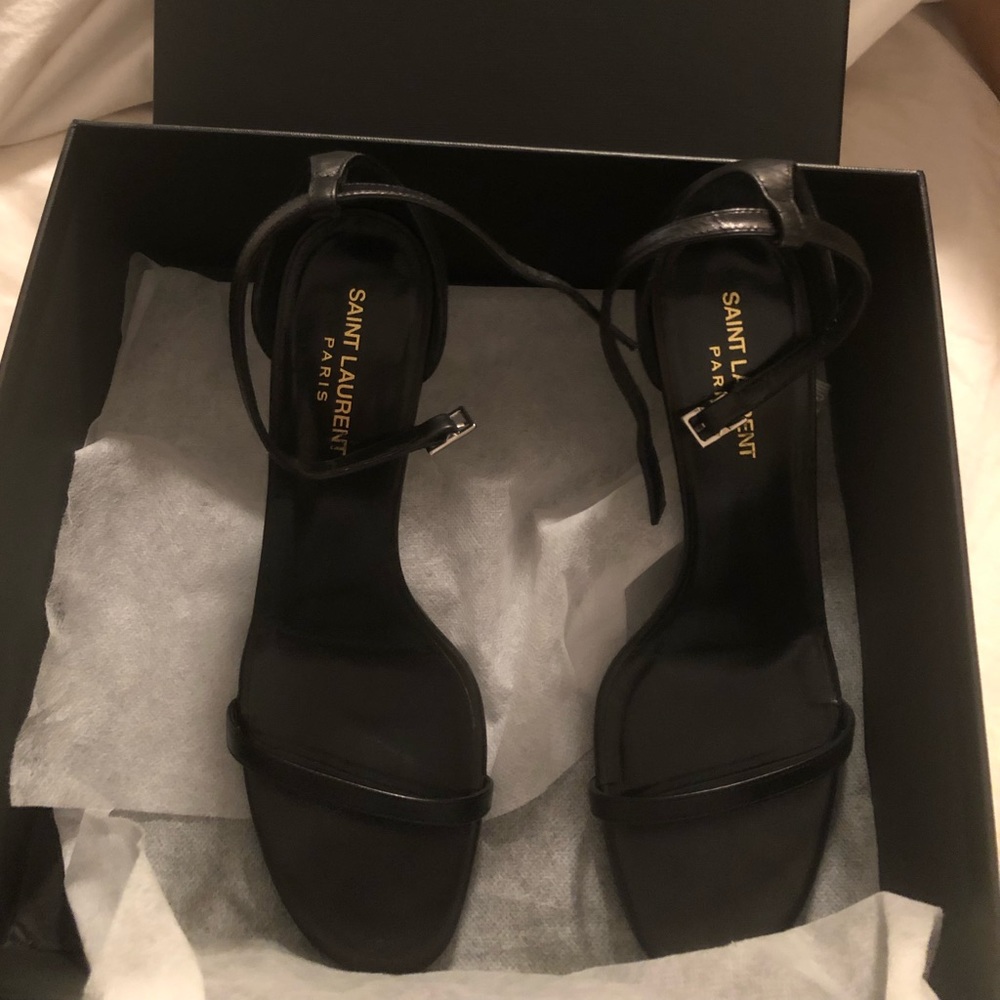 Saint Laurent Jane Sandal Black